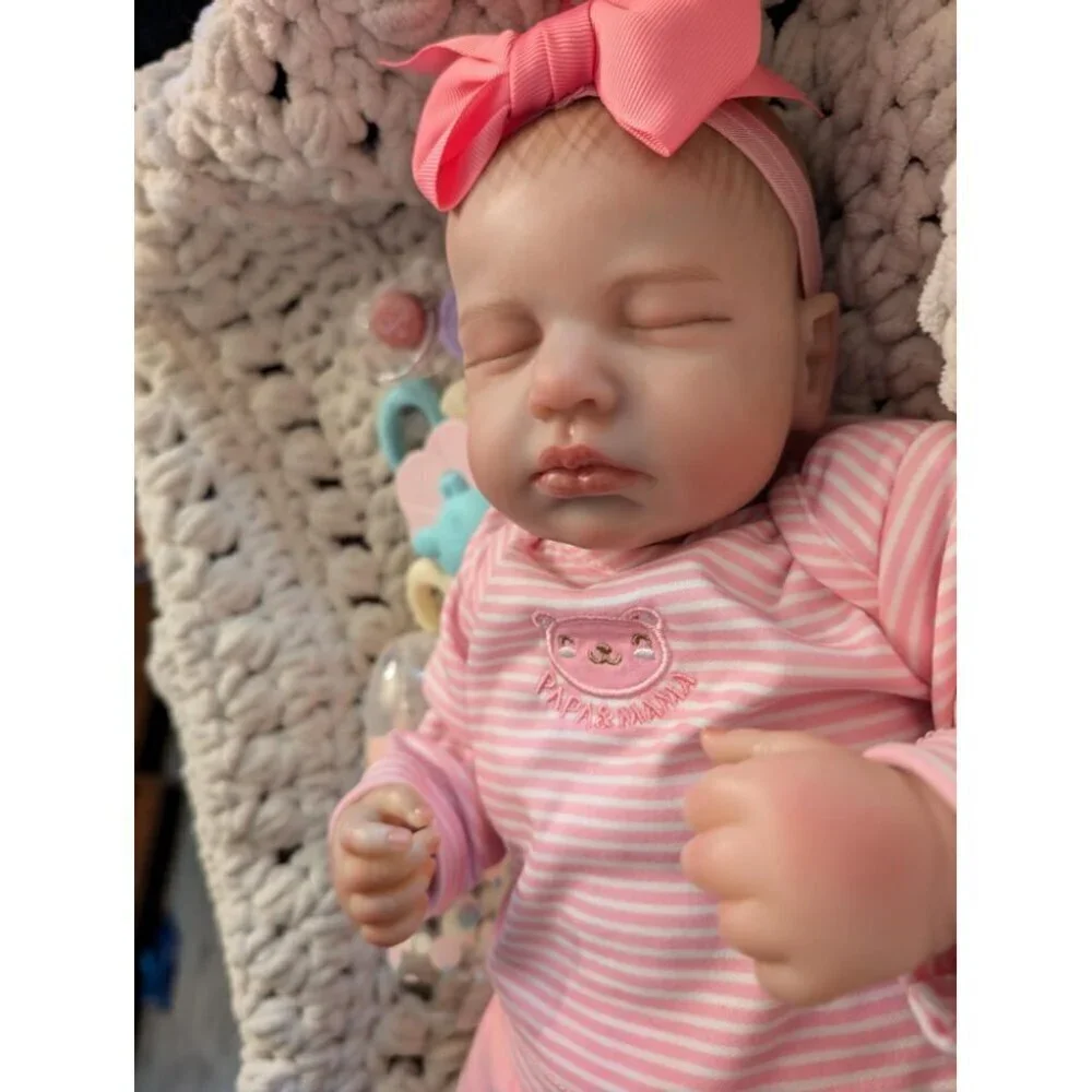 🆕20inch Soft Cloth Body Newborn Baby Dolls Poseable Limbs Real Life Doll Girl